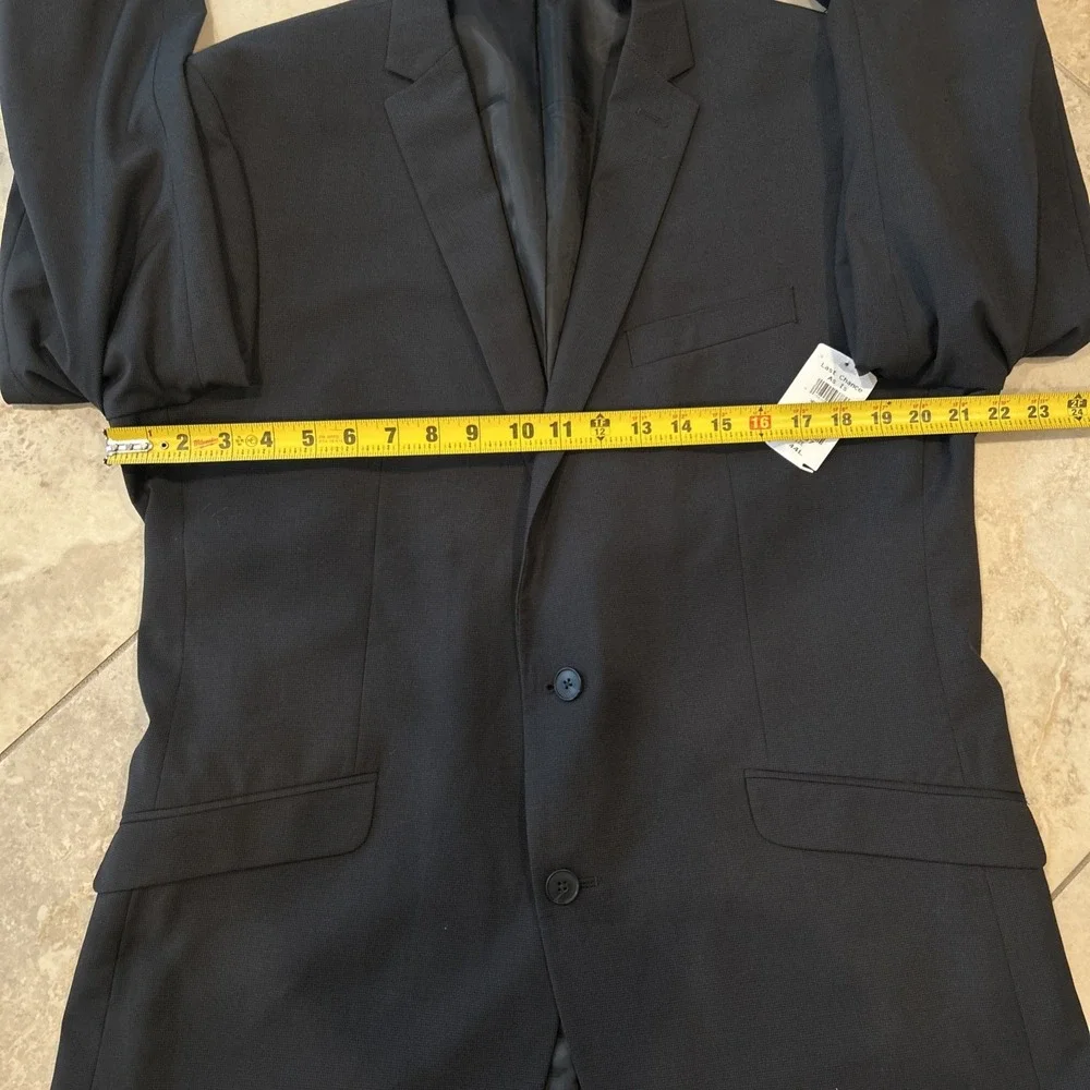 Kenneth Cole Reaction Suit Jacket Mens 44L Charcoal Grey Two Button Blazer New